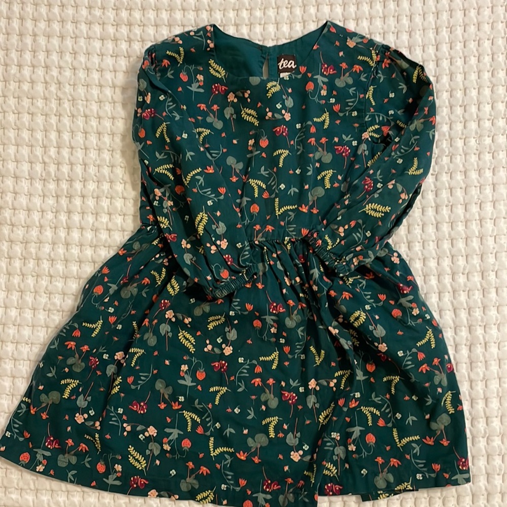 Tea Collection Floral& Berry Print Dress